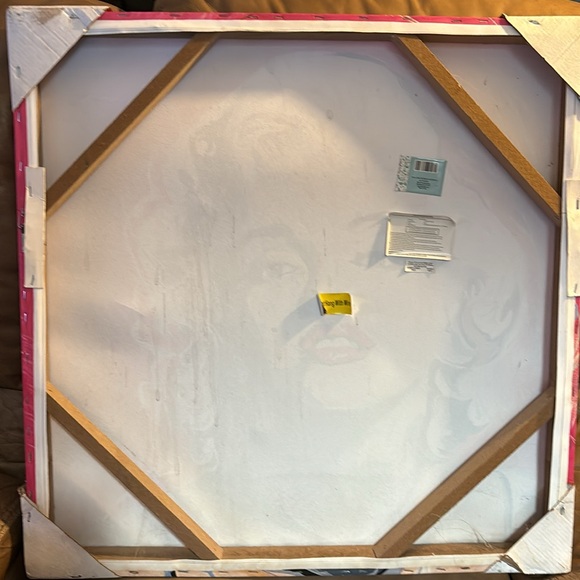 Marilyn Monroe Portrait Painting Picture Canvas Wall Art Decor 24x24 - Picture 4 of 5